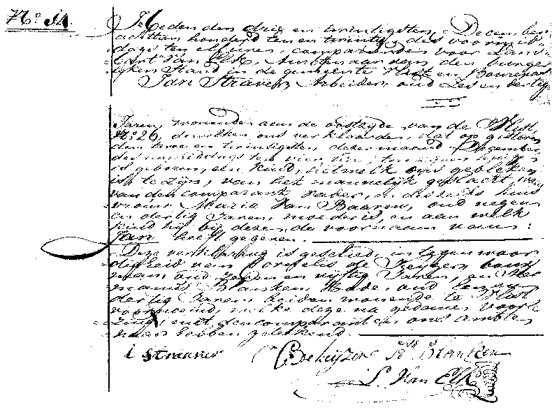 18211223 geb akte 14 Jan zv J Straver - M v Baaren